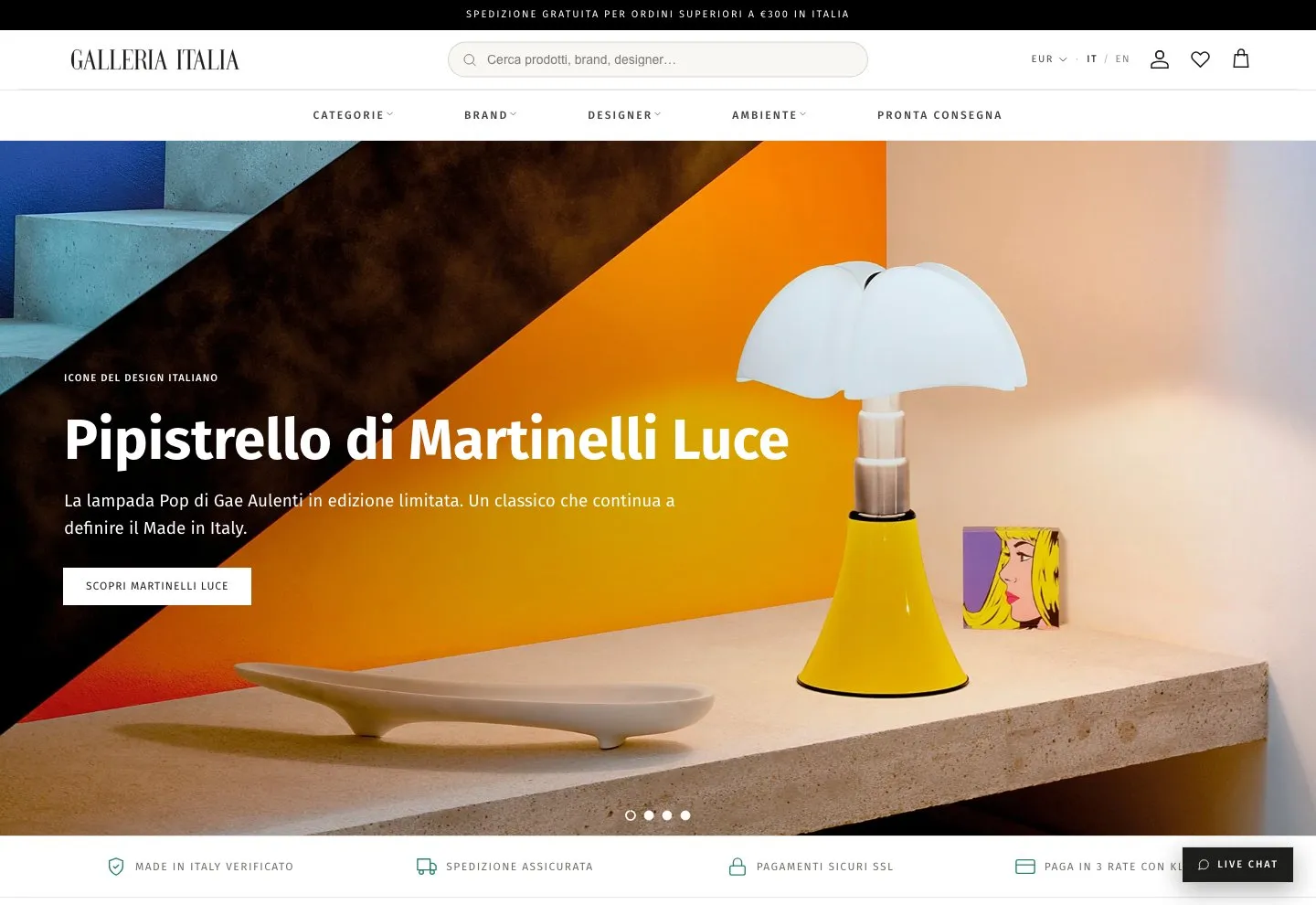 Anteprima del progetto Galleria Italia